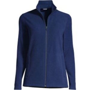 Lands' End Women's Fleece Full Zip Jacket - M (10-12)